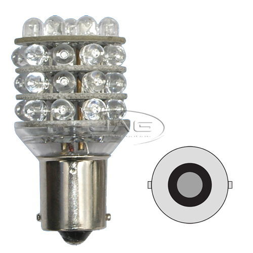 12V 36-LED T25 BA15S 1156 Amber Globe